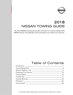 2018 Nissan VERSA SEDAN towing guide